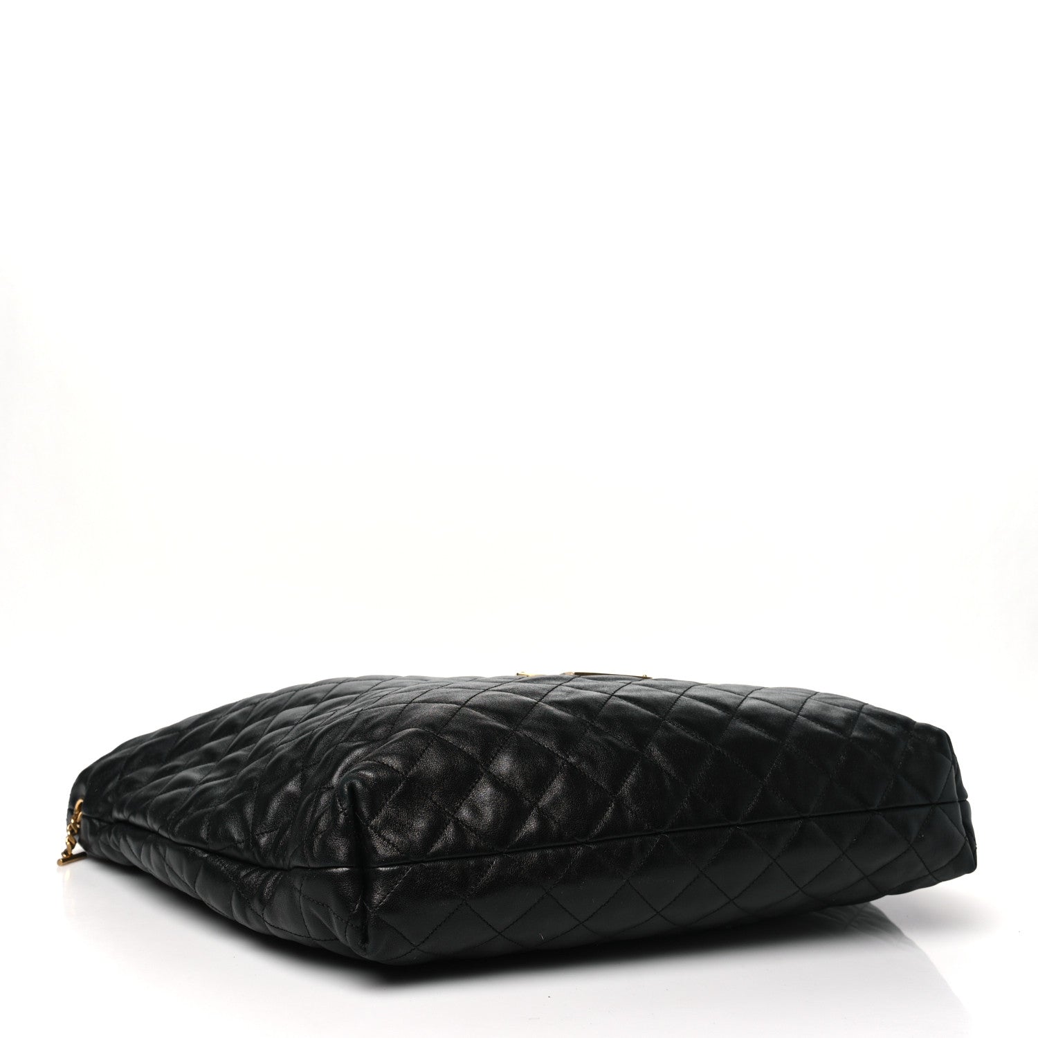 Saint Laurent Lambskin Quilted Maxi Icare Shopping Tote Black 5 of 11