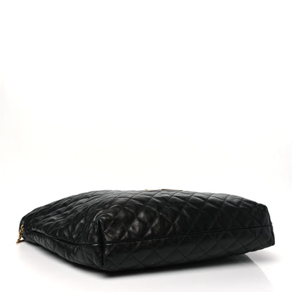 Saint Laurent Lambskin Quilted Maxi Icare Shopping Tote Black 5 of 11