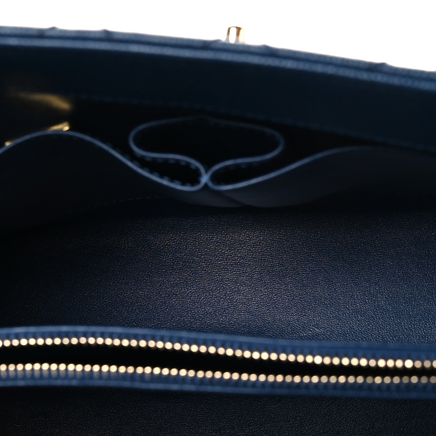 Chanel Caviar Lizard Embossed Quilted Small Coco Handle Flap Dark Blue 5 of 11
