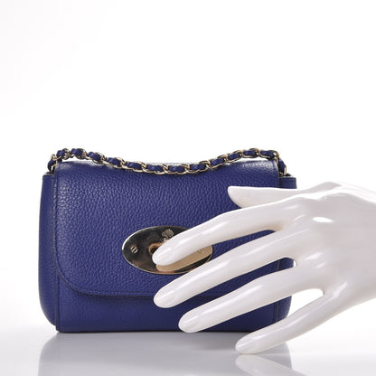 Mulberry Small Classic Grain Calfskin Mini Lily Indigo 3 of 8