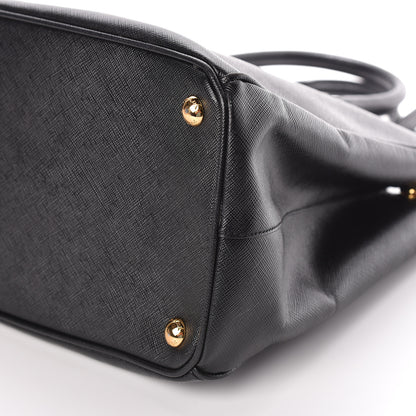 Prada Saffiano Medium Galleria Double Zip Tote Black 10 of 11