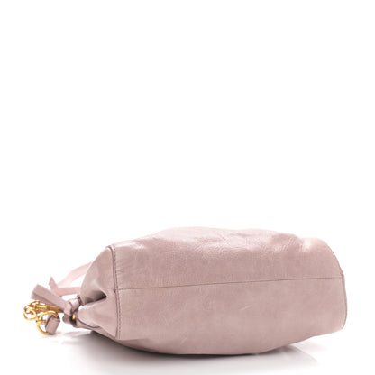 Miu Miu Vitello Shine Crossbody Clutch Mughetto 4 of 10