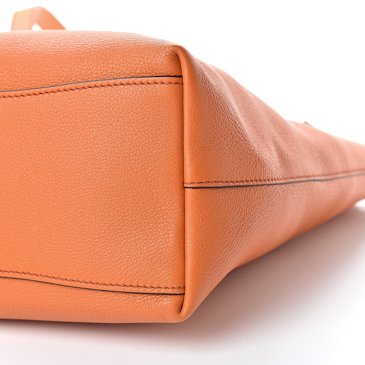 Prada Vitello Phenix Embossed Logo Tote Papaya 11 of 11
