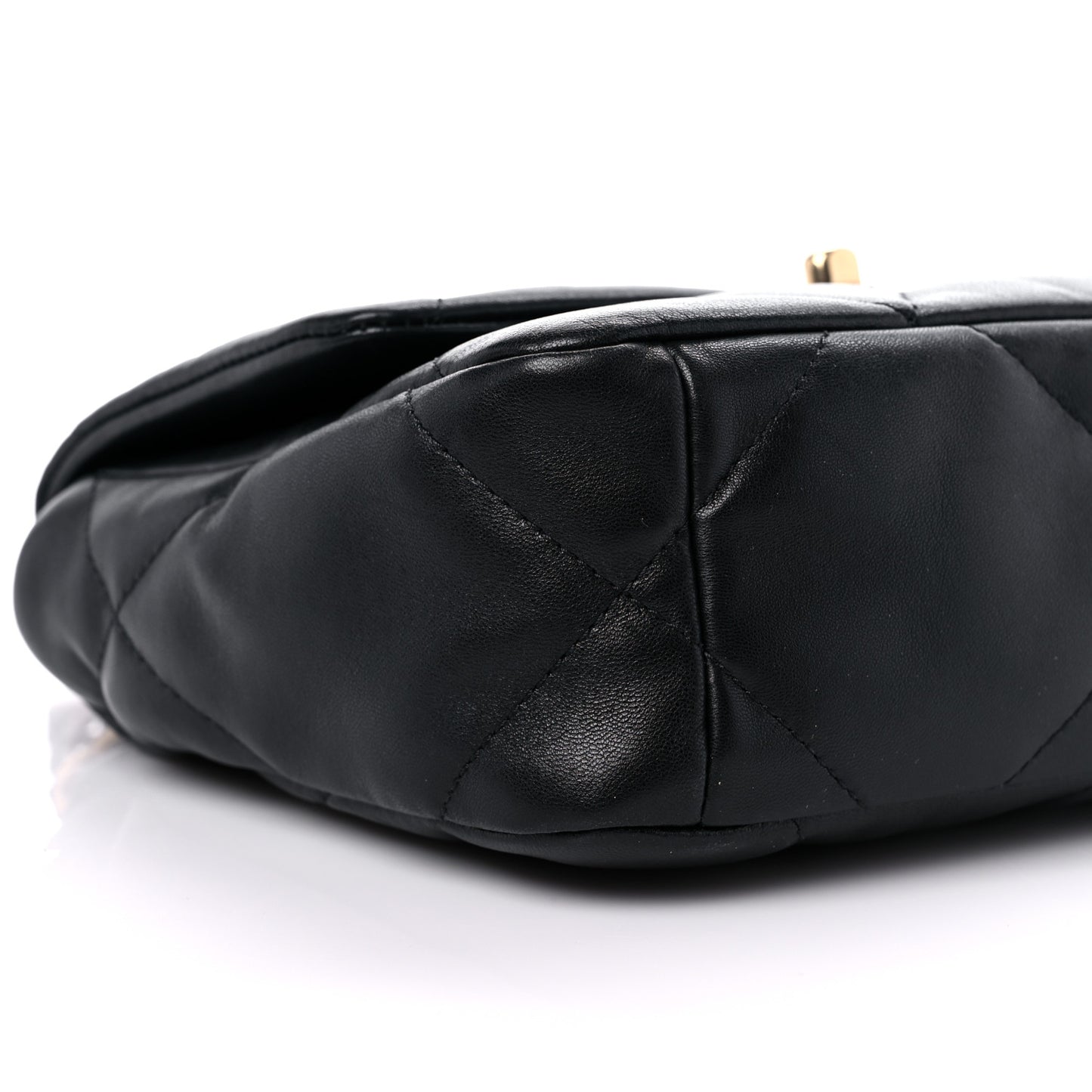 Goatskin Quilted Medium Chanel 19 Flap Black