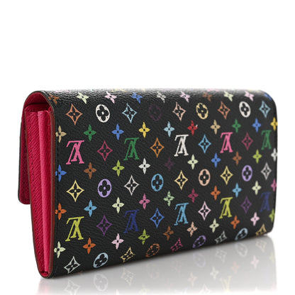 Louis Vuitton Monogram Multicolor Sarah Wallet Black Grenade 3 of 7