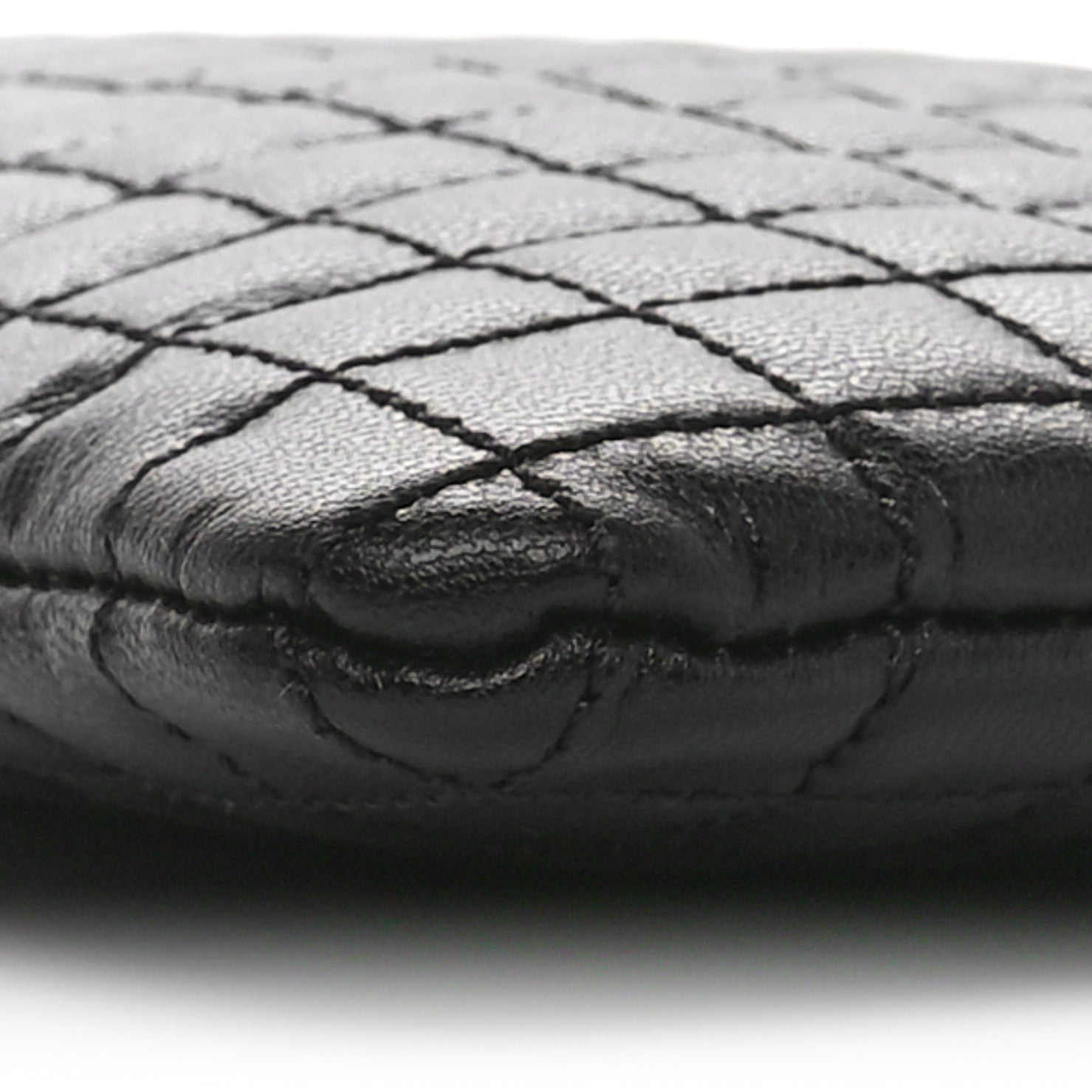 Celine Calfskin Quilted C Charm Pouch Black 11 of 11