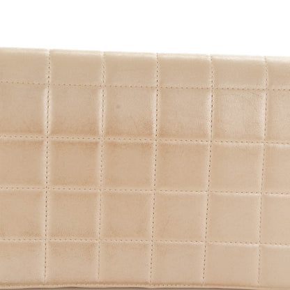 Chanel Metallic Lambskin Quilted East West Chocolate Bar Flap Light Gold 4 of 10