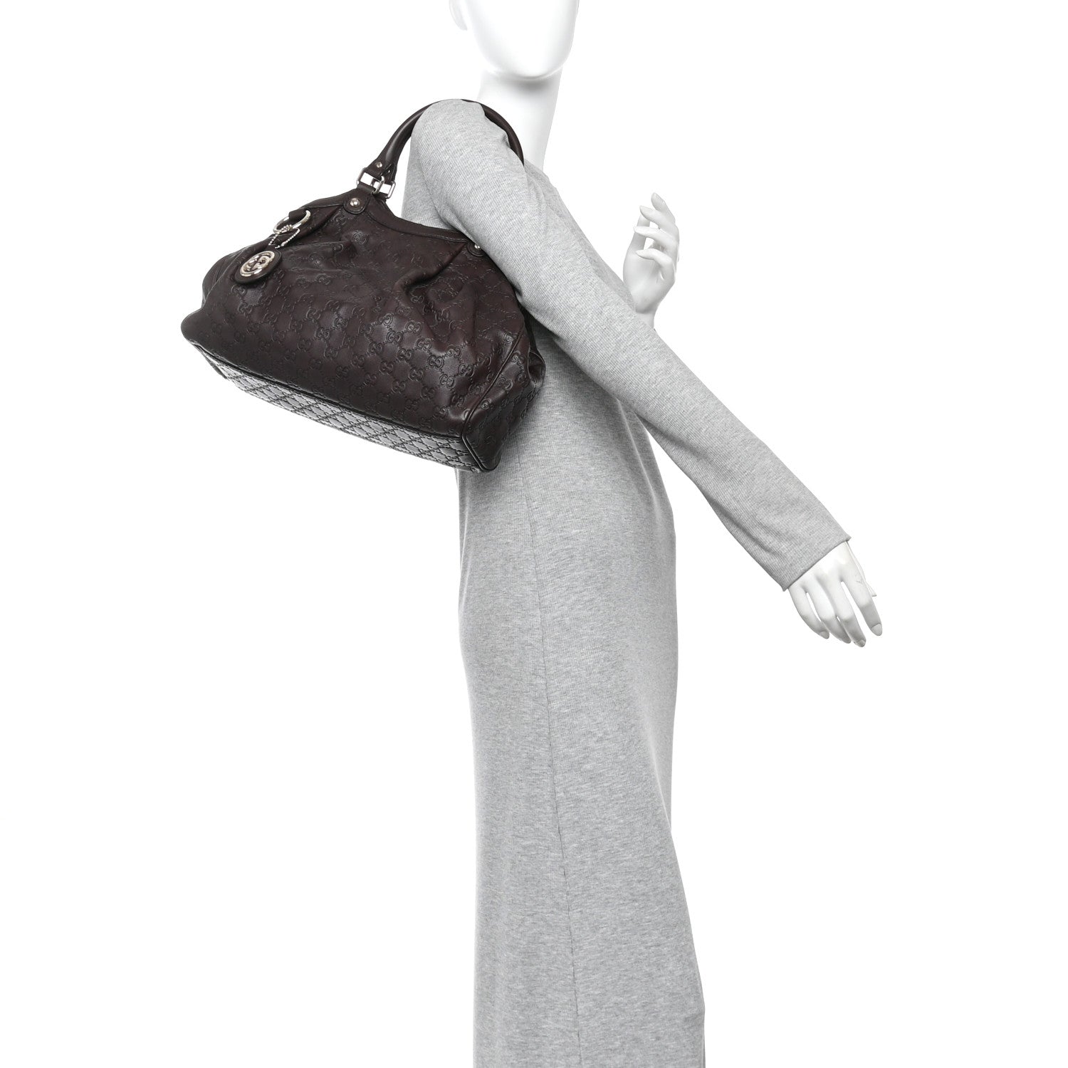 Gucci Guccissima Medium Sukey Tote Chocolate 2 of 10