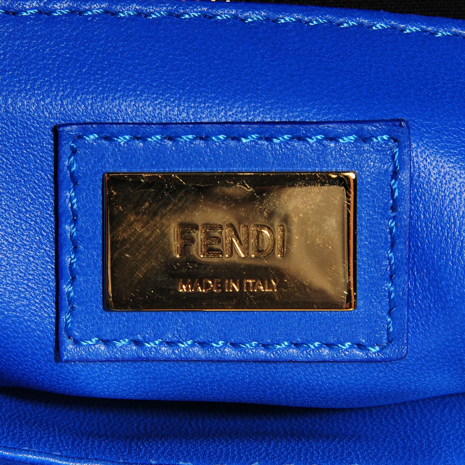 Fendi Nappa Mini Peekaboo Iconic Satchel Bleuette 7 of 10