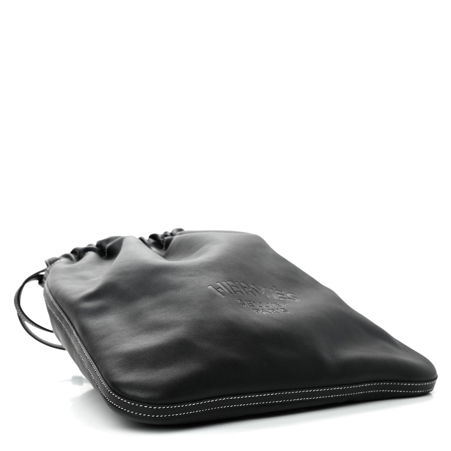 Hermes Cheri Calfskin Bridado Backpack Black 3 of 4