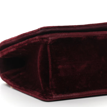 Prada Velvet Bi-Color Chain Crossbody Bag Red 8 of 11
