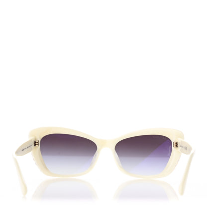 Chanel Acetate Pearl Cat Eye CC Sunglasses 5481-H-A White 8 of 9
