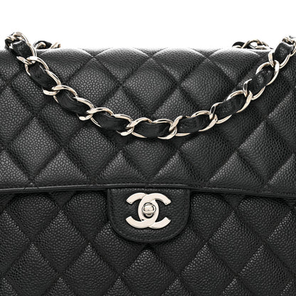 Chanel Caviar Jumbo Single Flap Black 5 of 11