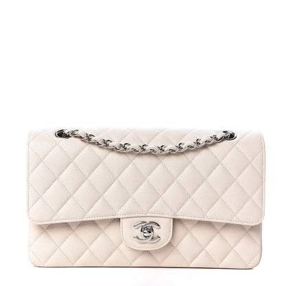 Chanel Caviar Quilted Medium Double Flap Light Beige 1 of 11