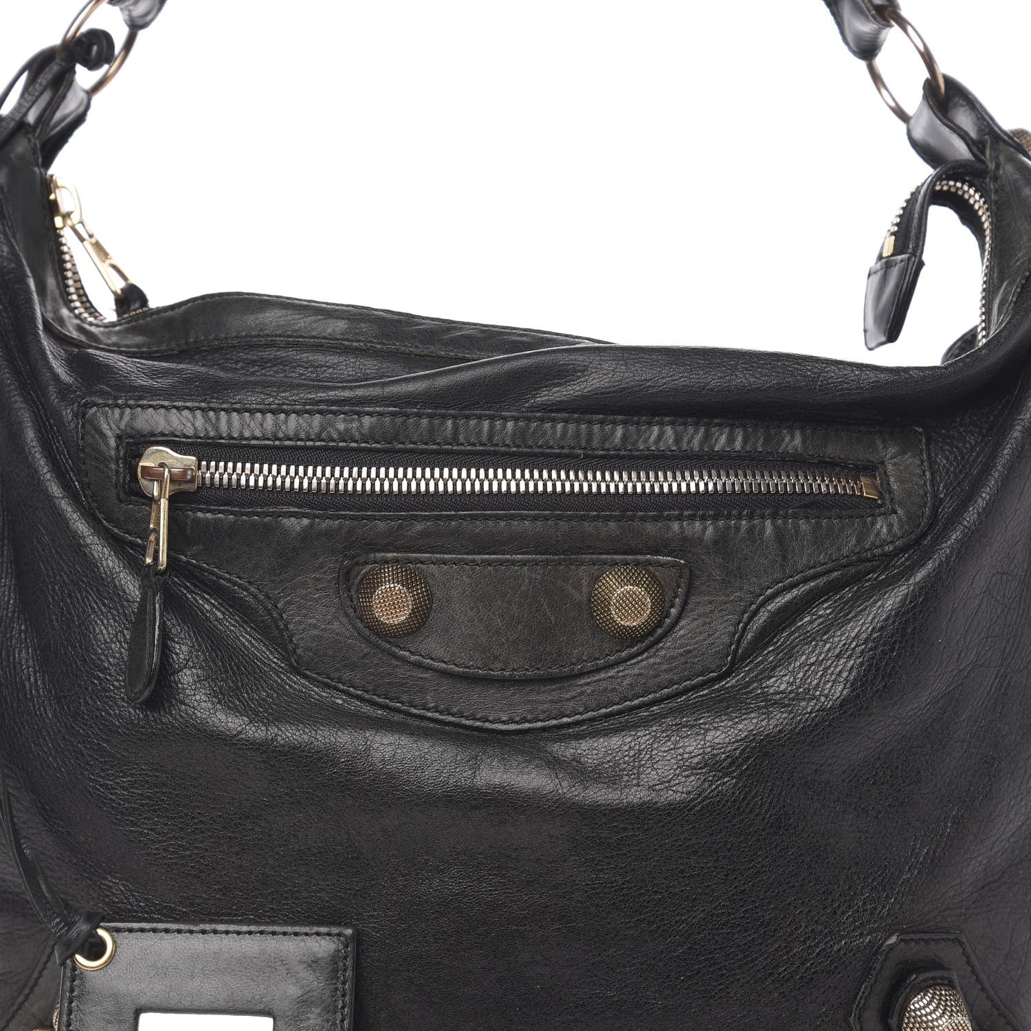 Balenciaga Agneau Giant 12 Yellow Gold Day Hobo Black 13 of 13