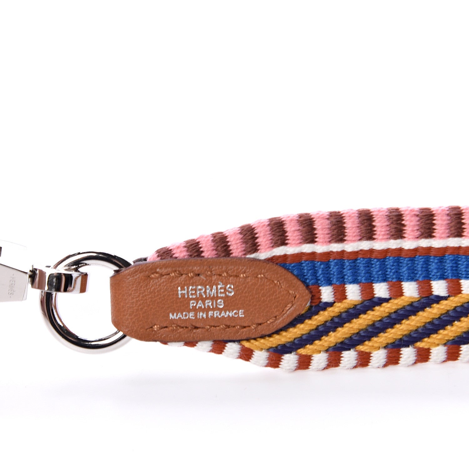 Hermes Toile Swift 25mm Sangle Cavale Shoulder Strap Amber Rose Ete Gold 3 of 5