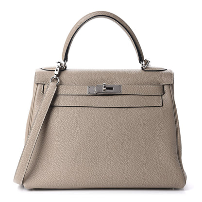 Hermes Togo Kelly Retourne 28 Gris Tourterelle 1 of 33