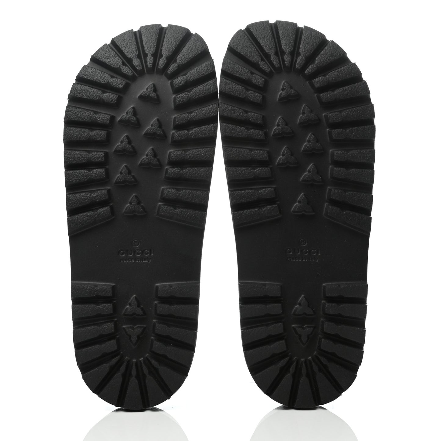 Rubber Web Mens Lug Sole Slide Sandals 6 Black Green Red