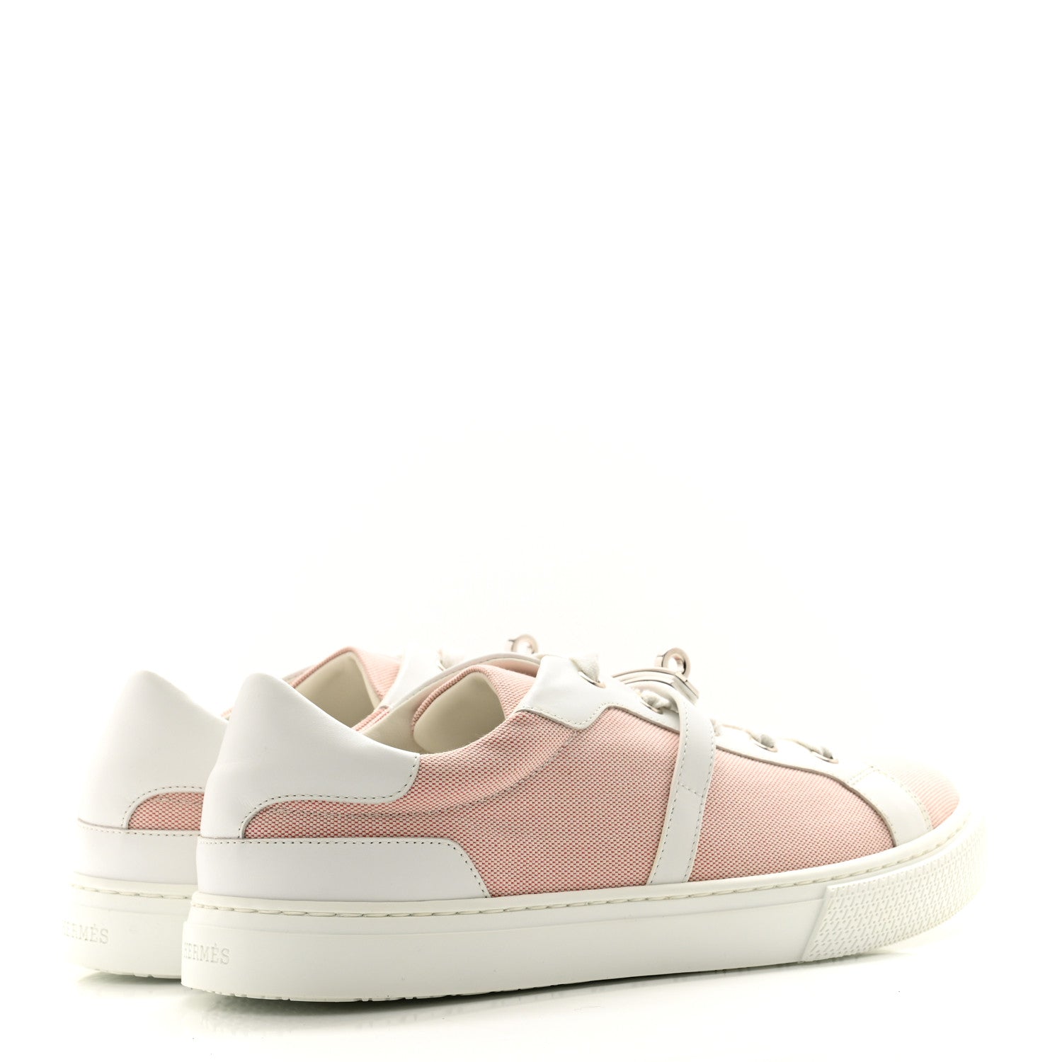 Hermes Calfskin Canvas Day Sneakers 41 Framboise White 4 of 8