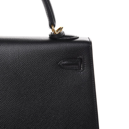 Hermes Epsom Kelly Sellier 25 Black 29 of 34
