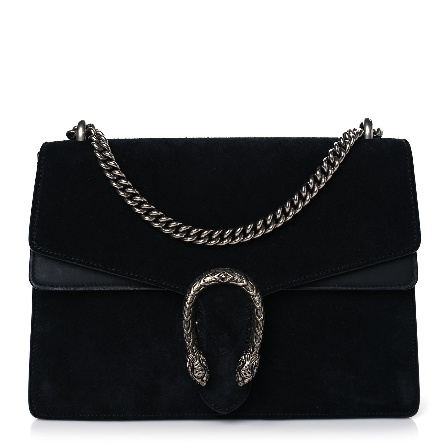 Suede Medium Dionysus Shoulder Bag Black