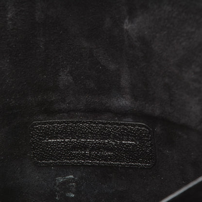 Alexander McQueen Grained Calfskin Small Insignia Flap Black 7 of 7