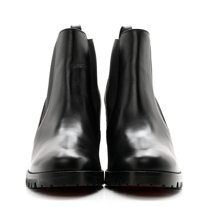 Christian Louboutin Calfskin Marchacroche 70 Chelsea Boots 39 Black 2 of 10