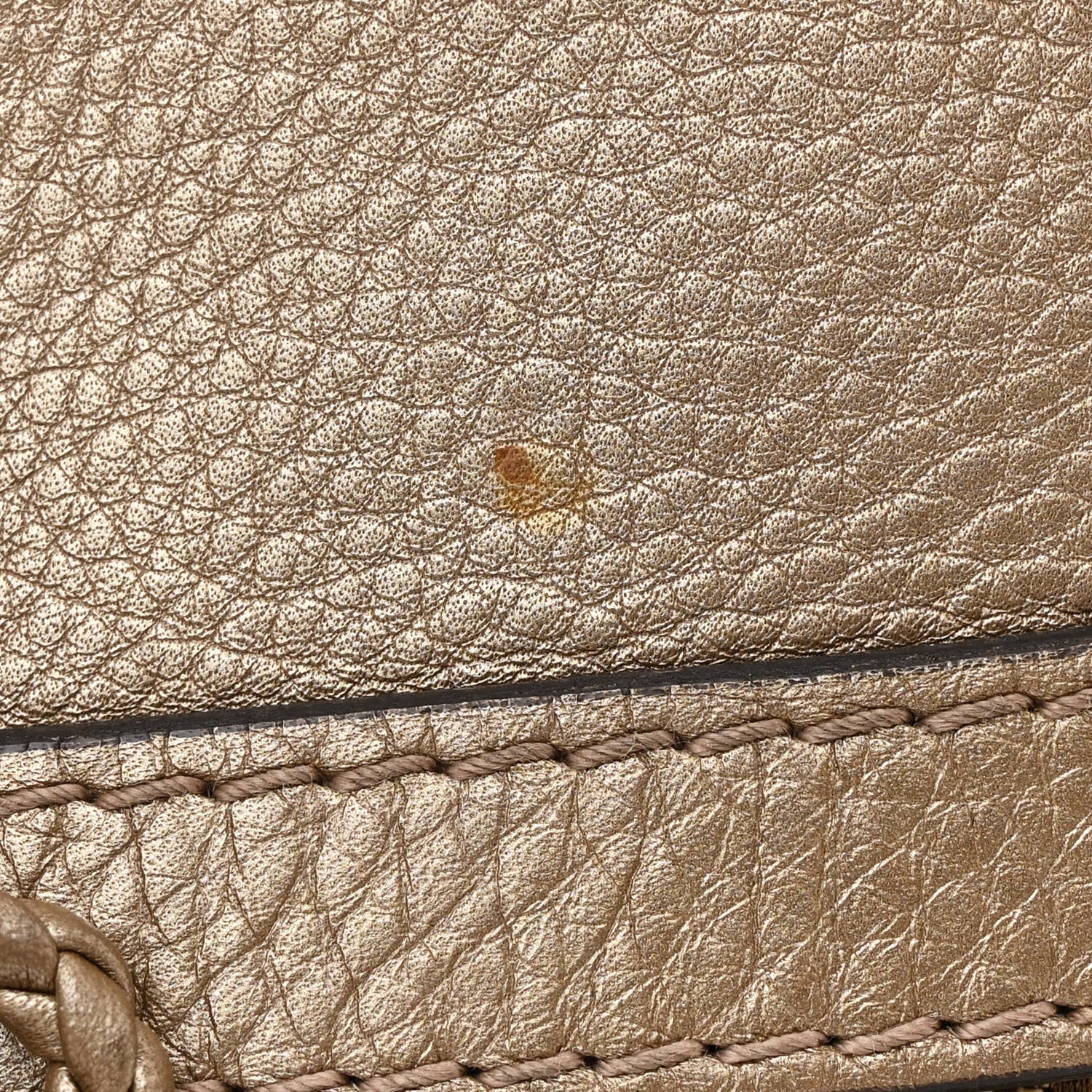 Gucci Monogram Calfskin Medium Bella Flap Bag Beige Ebony Champagne 11 of 15