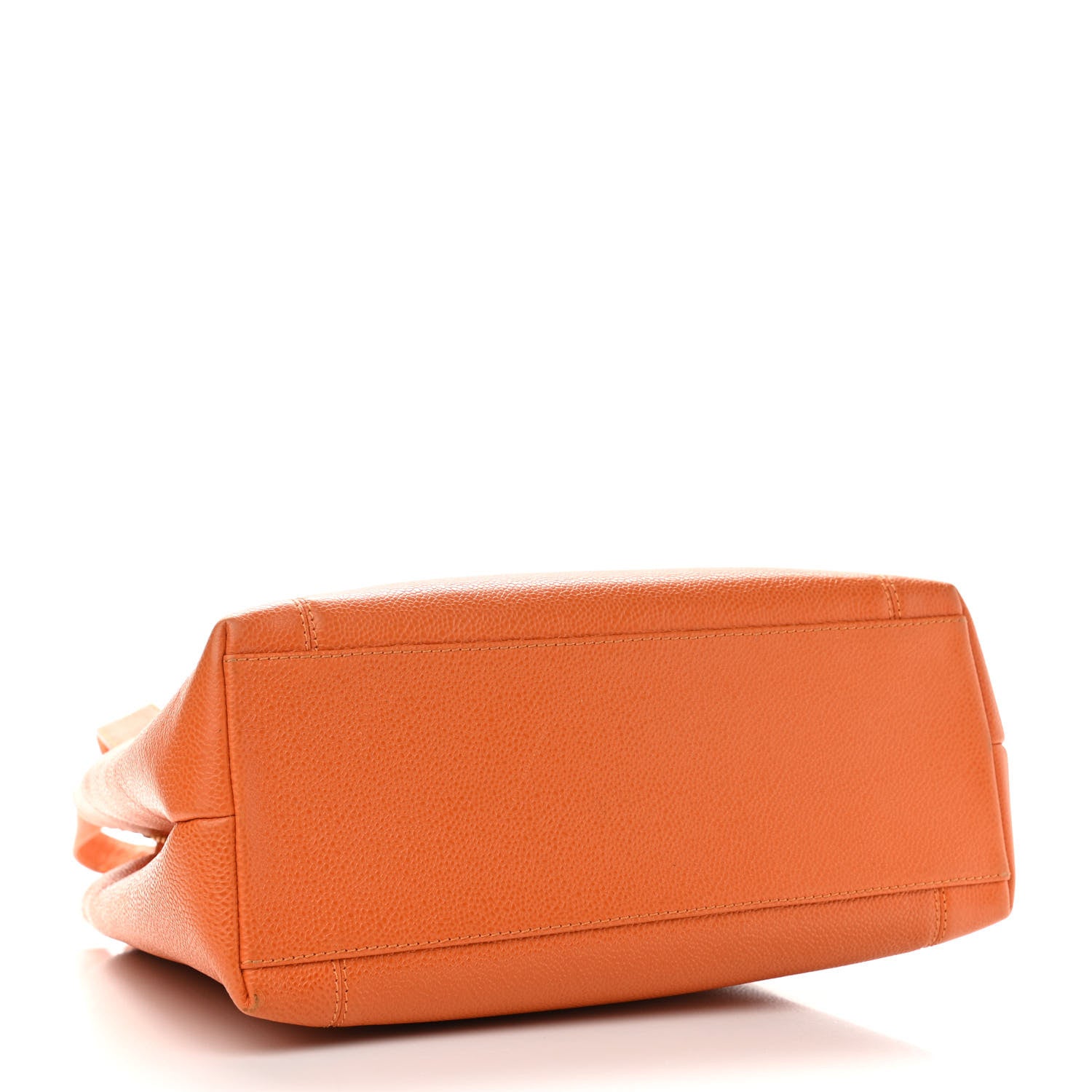 Chanel Caviar Logo Shoulder Bag Orange 4 of 11