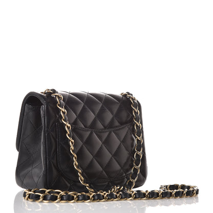 Chanel Lambskin Quilted Mini Square Flap Black 2 of 9