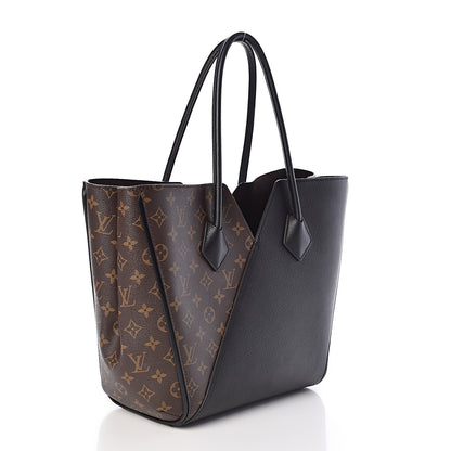 Louis Vuitton Calfskin Monogram Kimono Tote Black 3 of 8