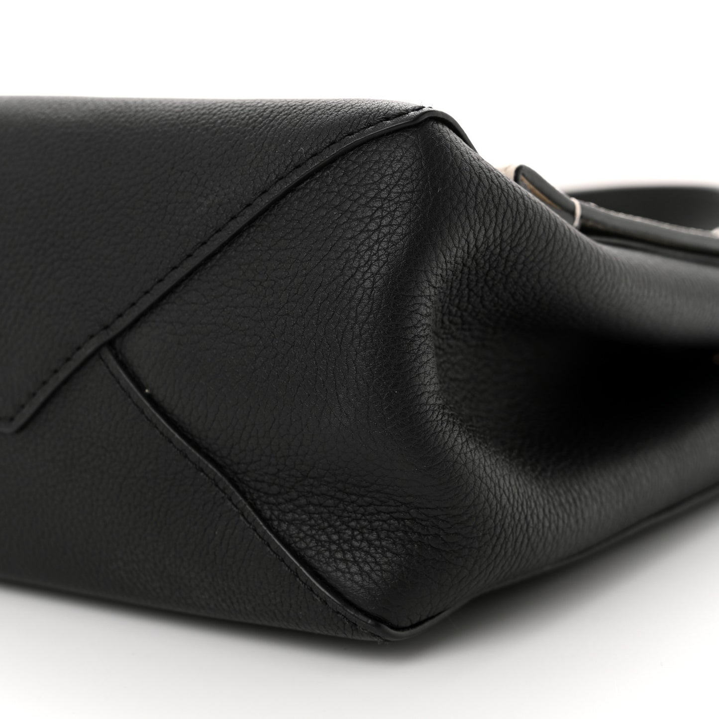 Calfskin Mechanical Flowers Lockme II Black White