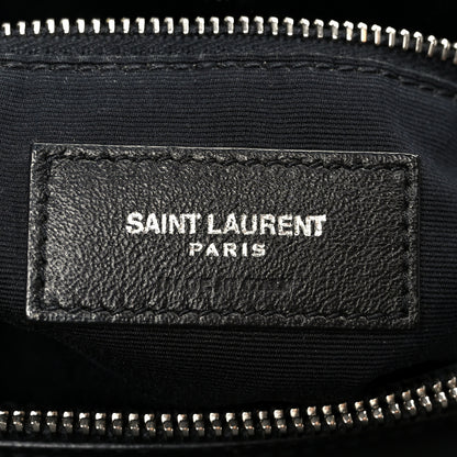 Saint Laurent Calfskin Y Quilted Monogram Medium Loulou Chain Satchel Black 6 of 11