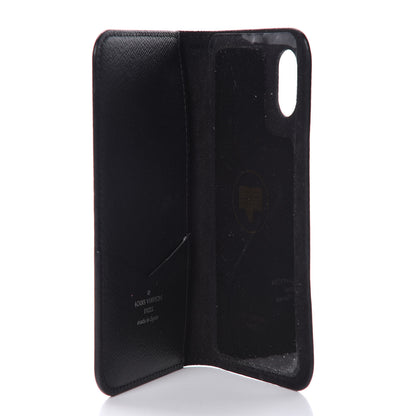 Louis Vuitton Epi LV Stories iPhone X/XS Folio Black 5 of 6