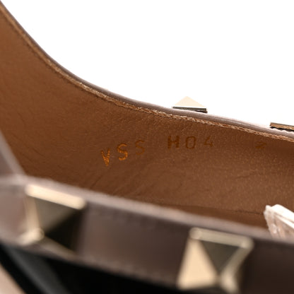 Valentino Garavani Patent Rockstud Half d'Orsay Slingback 85mm Pumps 38 Black Poudre 9 of 9