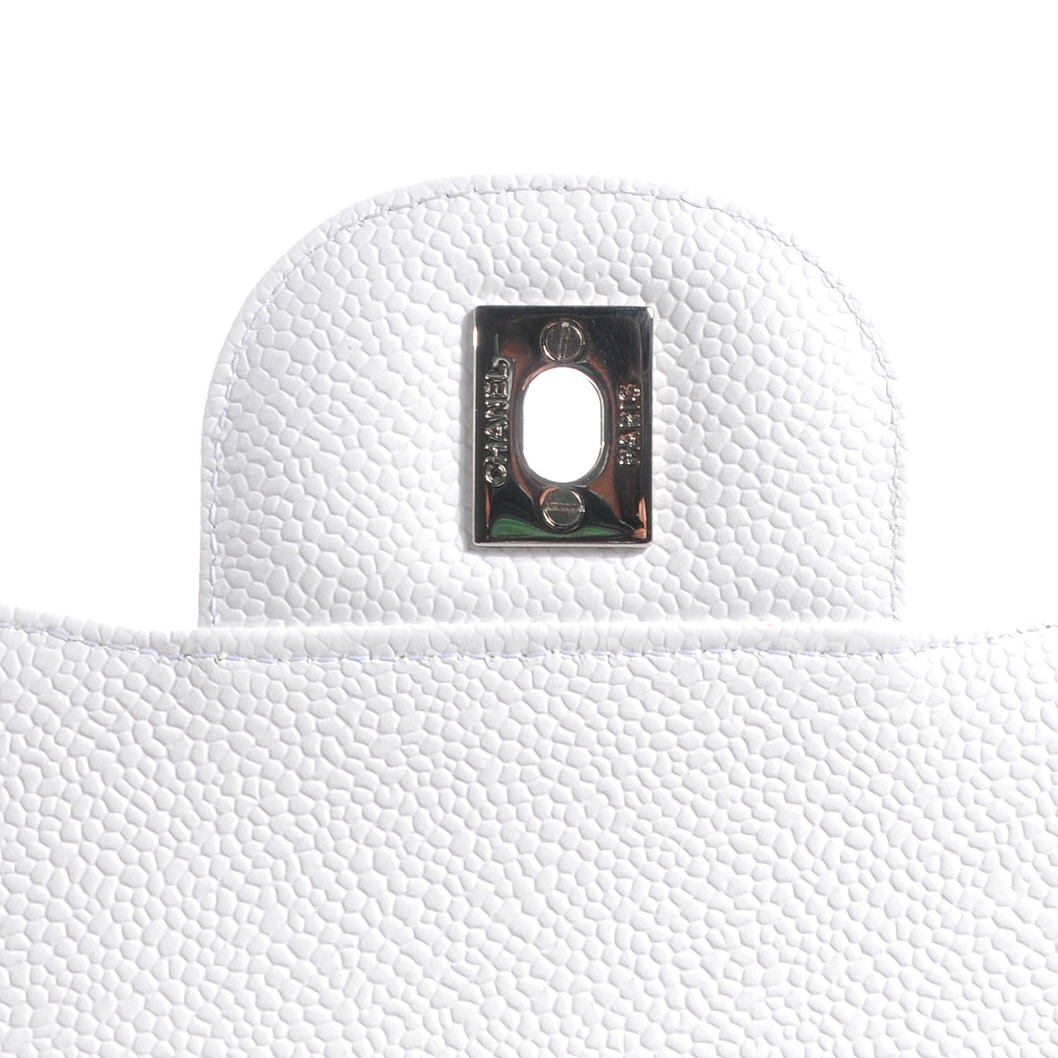 Chanel Caviar Jumbo Single Flap White 6 of 9