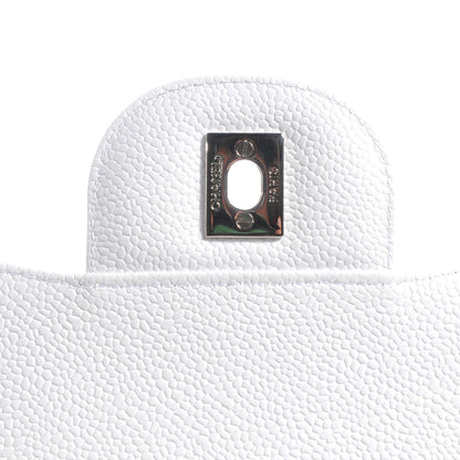 Chanel Caviar Jumbo Single Flap White 6 of 9