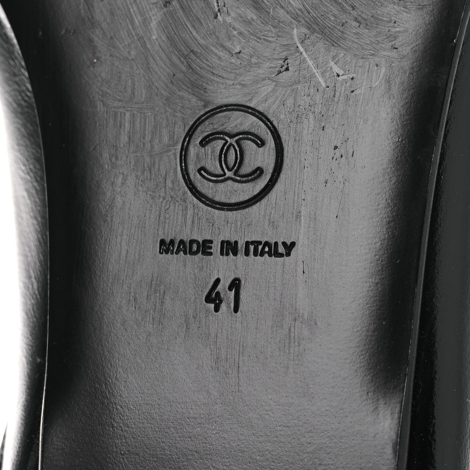 Chanel Shiny Calfskin Crystal CC Mules 41 Black 8 of 12