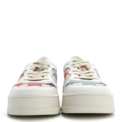 Gucci Dali Soft Calfskin GG Tennis Perforated Womens Platform 55mm Sneakers 40.5 White Multicolor 3 of 10