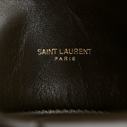 Saint Laurent Lambskin Quilted Small Loulou Puffer Monogram Chain Satchel Light Musk 7 of 11