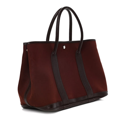 Hermes Toile Buffle Gala Garden Party 30 PM Havane Rouge H 3 of 15
