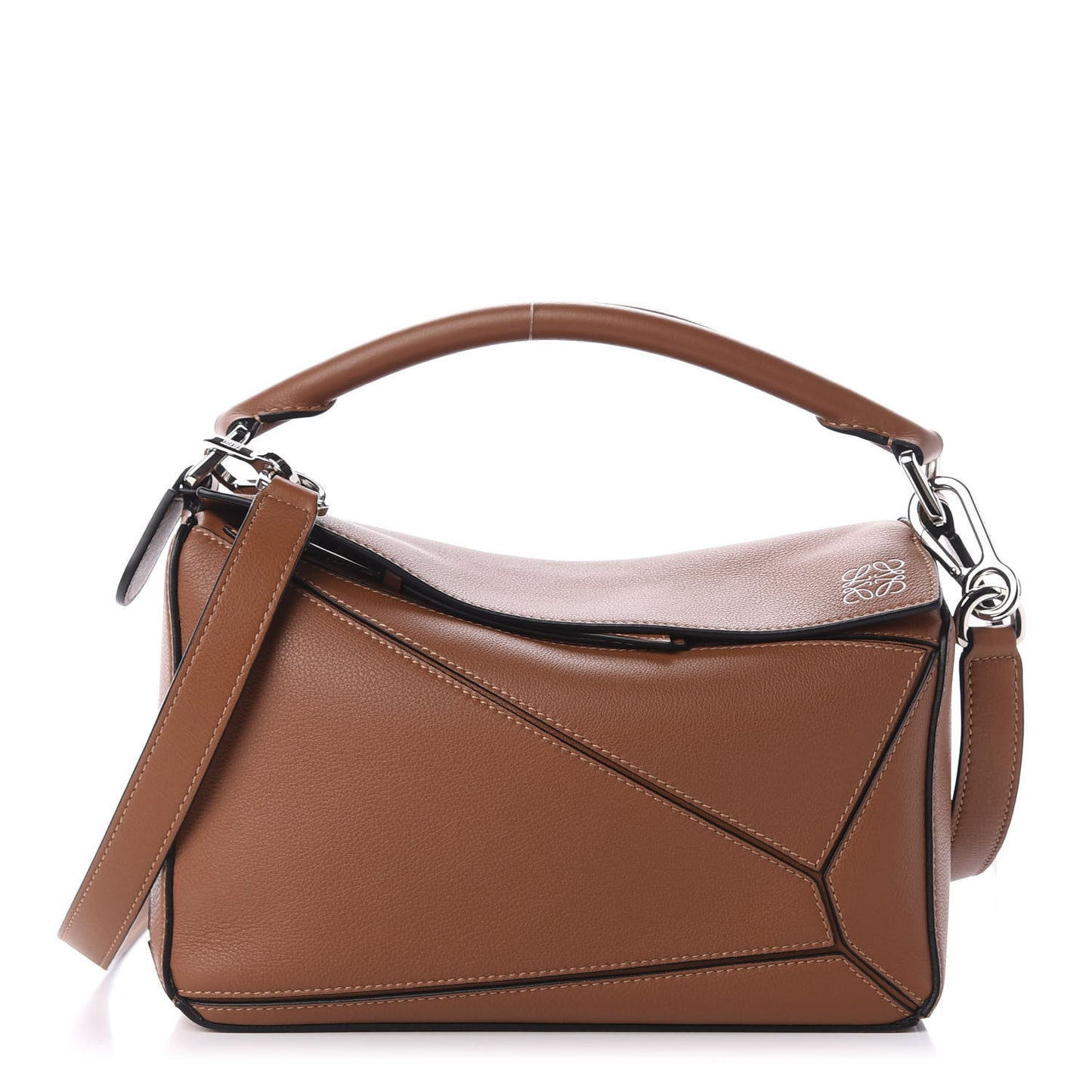 Calfskin Small Puzzle Bag Tan
