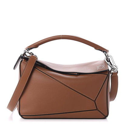 Loewe Calfskin Small Puzzle Bag Tan 1 of 10