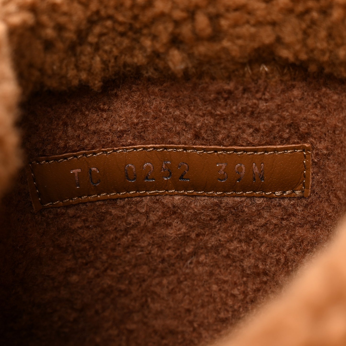 Suede Calfskin Shearling Snowdrop Flat Ankle Boot 39 Cognac
