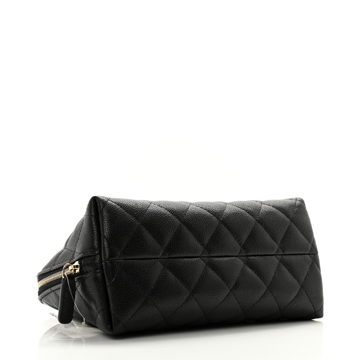 Caviar Quilted Cosmetic Case Black