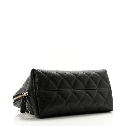Chanel Caviar Quilted Cosmetic Case Black 4 of 8