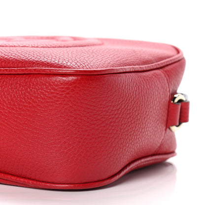 Gucci Pebbled Calfskin Small Soho Disco Bag Tabasco Red 9 of 15
