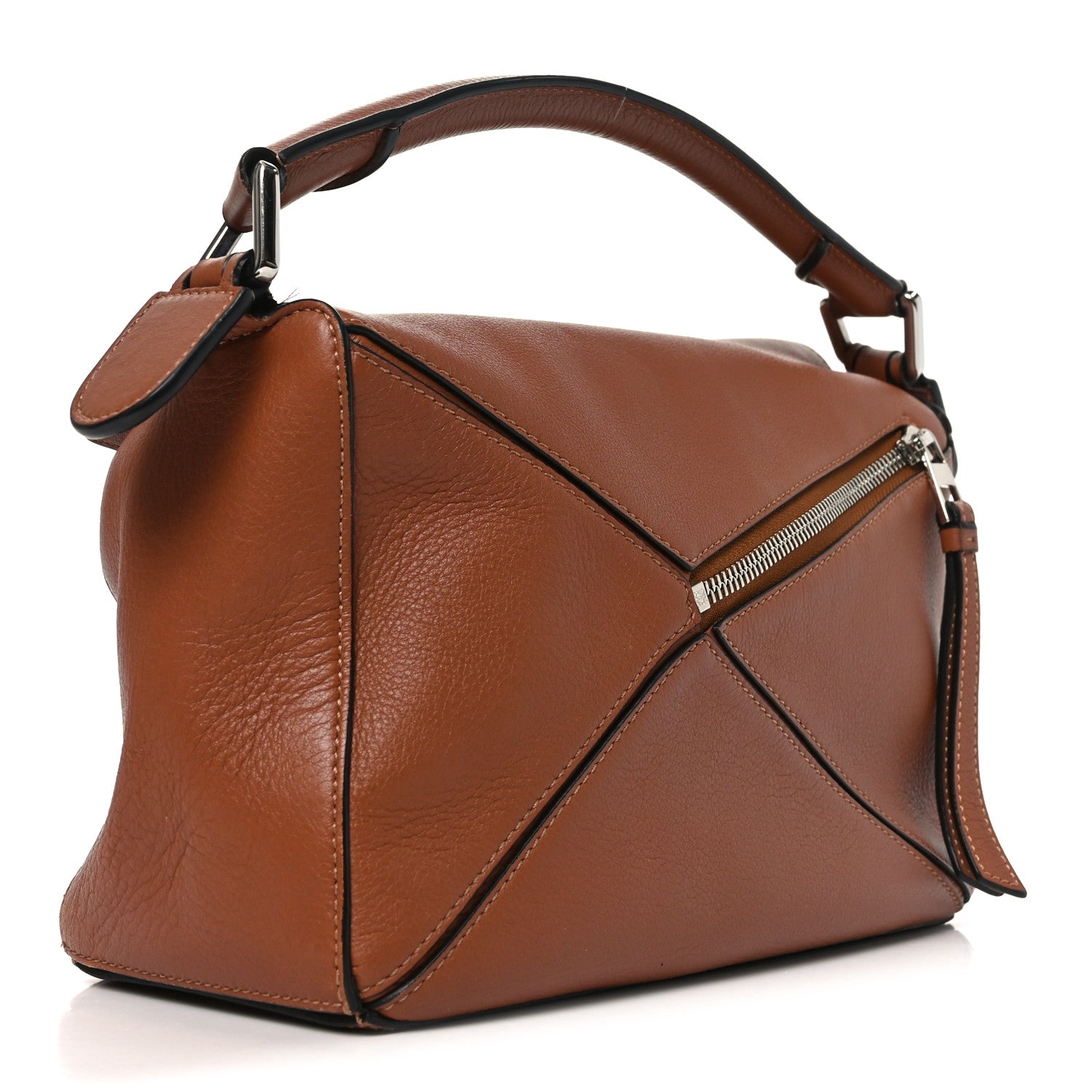 Loewe Calfskin Small Puzzle Bag Tan 3 of 9