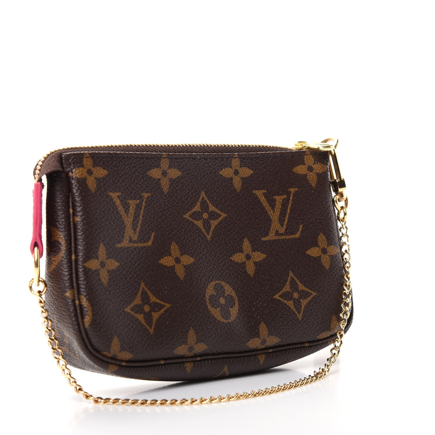 Louis Vuitton Monogram 2019 Christmas Animation Mini Courchevel Pochette Accessories Fuchsia 3 of 8