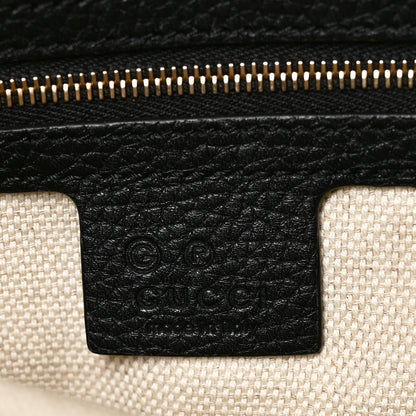 Gucci Pebbled Calfskin Medium Soho Chain Shoulder Bag Black 5 of 9